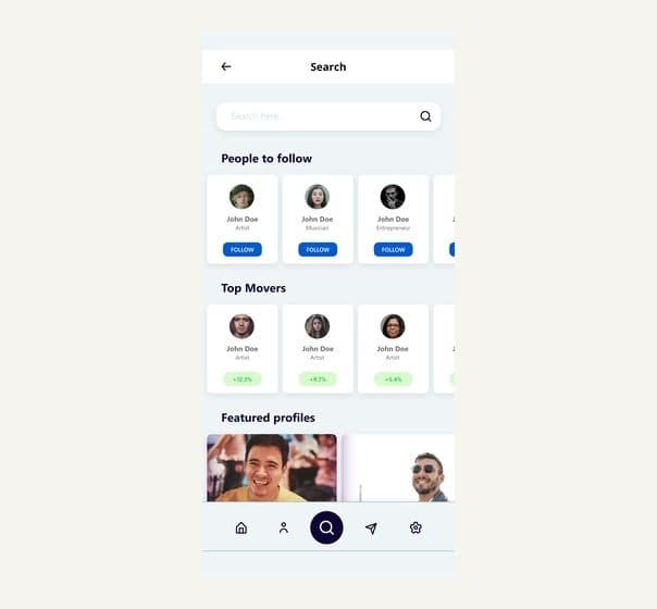 Mobile app interfaces 5